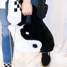 Load image into Gallery viewer, Yin Yang Furry Bag