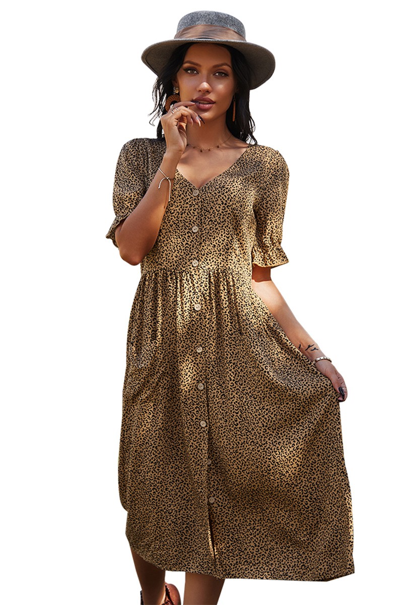 Cheetah Day Dress