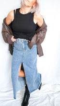 Load image into Gallery viewer, Coachella Denim Maxi Skirt
