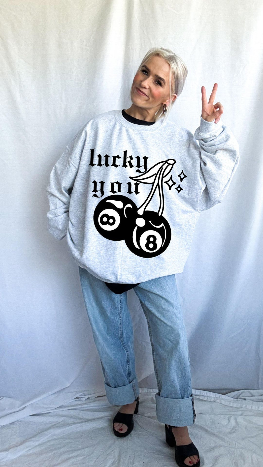 LUCKY YOU CREW NECK